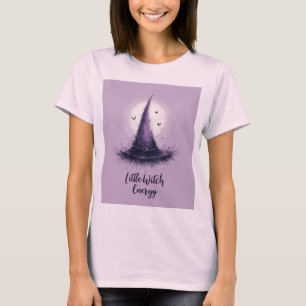 Camiseta Feminina Little Witch Energy Halloween