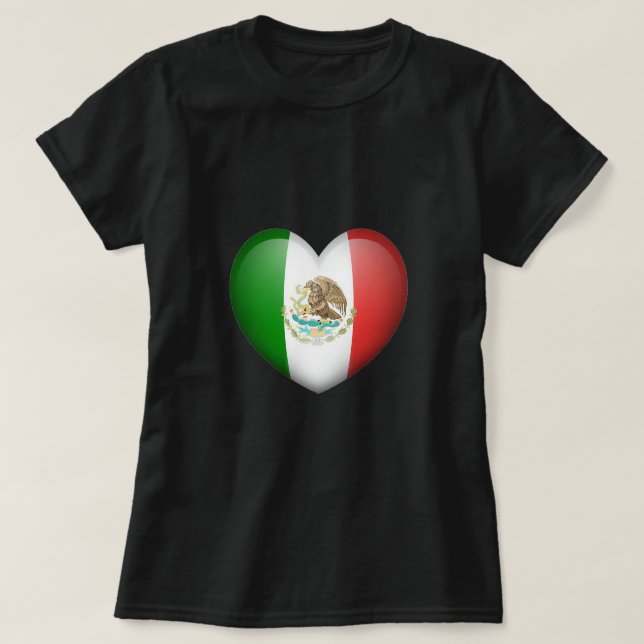 Camiseta Feminina Love Mexico (Frente do Design)