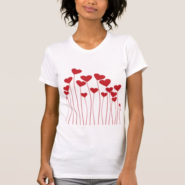 Camiseta feminina "Love Sticker Vibes" (Frente)