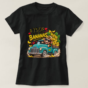 Camiseta Feminina Macaco Engraçado Gráfica