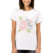Camiseta Feminina Manga Curta Casual – Algodão Mac