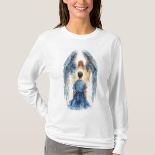 Camiseta Feminina Manga Longa Anjo da Guarda