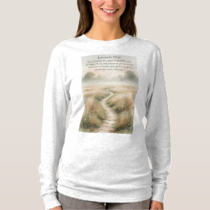 Camiseta Feminina Manga Longa Bíblia Jeremias 29:1