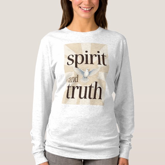 Camiseta Feminina Manga Longa Espírito e Verdade C (Frente)