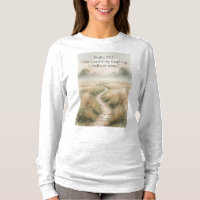 Camiseta Feminina Manga Longa Salmo 23:1 Cristã