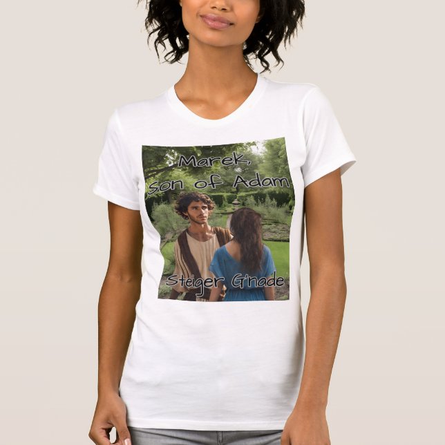 Camiseta feminina Marek, Filho de Adão (Frente)