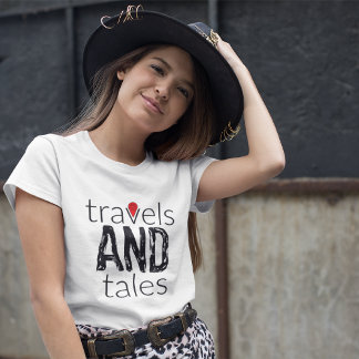 Camiseta Feminina Merch Travels and Tales