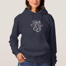 Camiseta feminina moderna e elegante Girls Don't c
