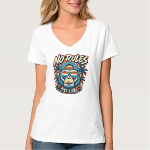 Camiseta Feminina No Rules Monkey