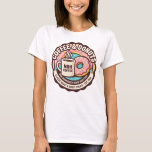 Camiseta Feminina NRH Coffee & Donuts Vintage Dine
