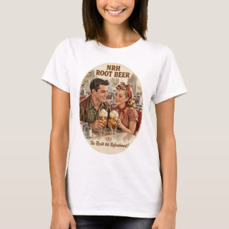 Camiseta feminina NRH Root Beer Route 66 Vintage D