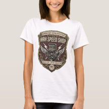 Camiseta Feminina NRH Speed Shop Vintage Hot Rod G