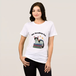 Camiseta feminina - O Gato Leitor