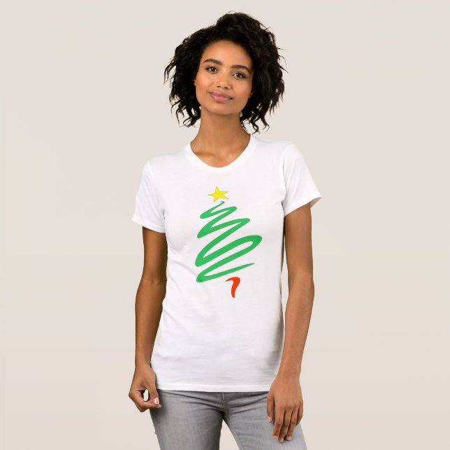 Camiseta Feminina Oh Christmas Tree (Frente Completa)