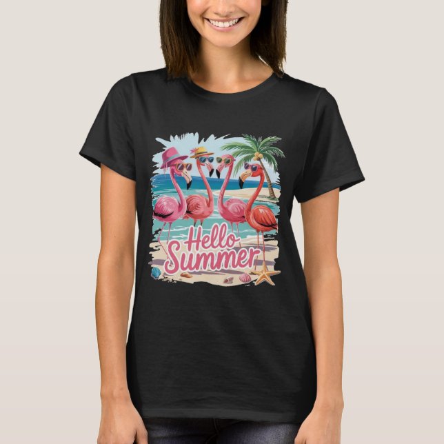 Camiseta Feminina “Olá Verão” (Frente)