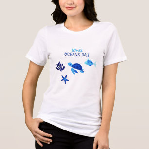 Camiseta Feminina Onda Arco-Íris da Unidade do Dia