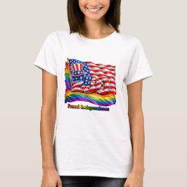 Camiseta Feminina Orgulho LGBTQ América 250