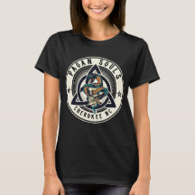 Camiseta Feminina Pagan Souls Cherokee Logo Manga 