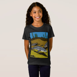 CAMISETA FEMININA - PÁGINA DE COLORAÇÃO DE SURUBIM
