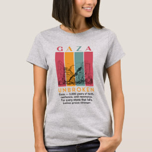 Camiseta Feminina Palestina Livre – Gaza 3.000 Ano