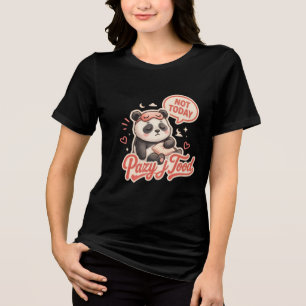 Camiseta Feminina Panda Preguiçoso Fofo