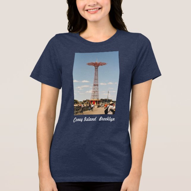 Camiseta feminina Parachute Jump (Frente)