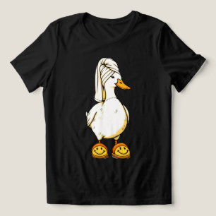 Camiseta Feminina Pato de Spa Relax Minimalista