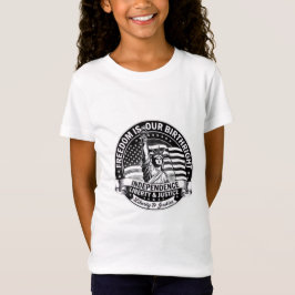 Camiseta Feminina Patriótica - A Liberdade é Nosso