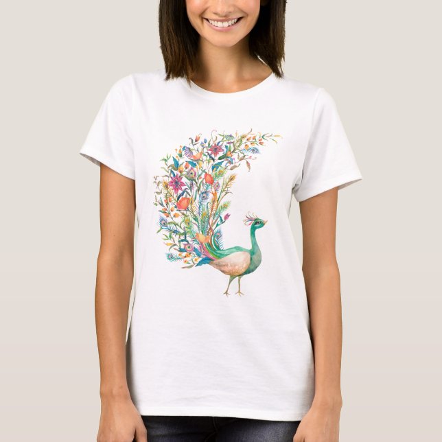 Camiseta Feminina Pavão (Frente)