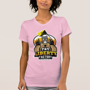 Camiseta feminina pela Fábrica de Liberdade T&T