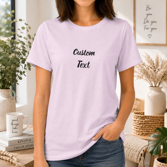 Camiseta Feminina Personalizada com Texto Customiz (Criador carregado)