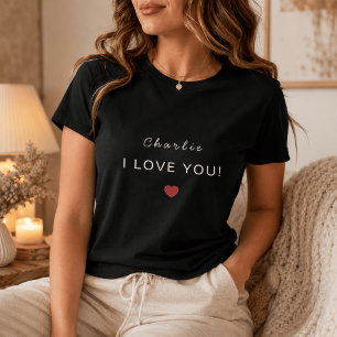 Camiseta Feminina Personalizada de São Valentim Mo