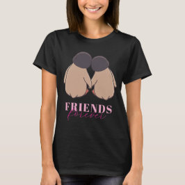 Camiseta Feminina Pinguim Amigos Para Sempre - Esc