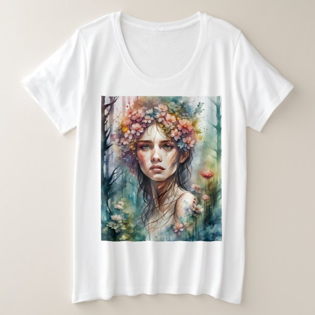 Camiseta feminina plus size (Frente do Design)
