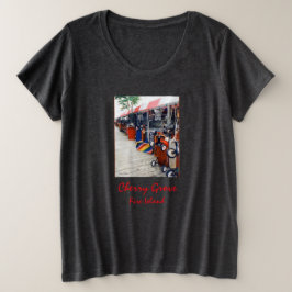 Camiseta feminina plus size Cherry Grove Pride Wag