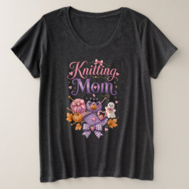 Camiseta Feminina Plus Size - Mãe de Tricô de Hall