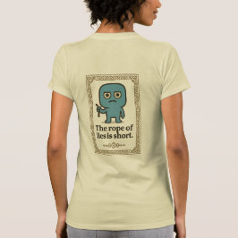Camiseta feminina por citação sorridente