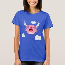 Camiseta Feminina Porca Voadora Fofa