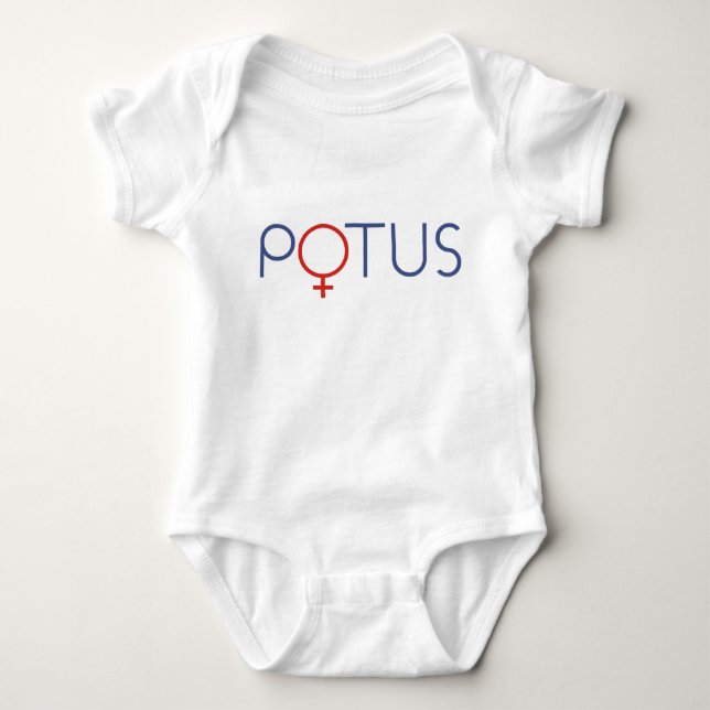 Camiseta feminina POTUS Senhora Presidente (Frente)
