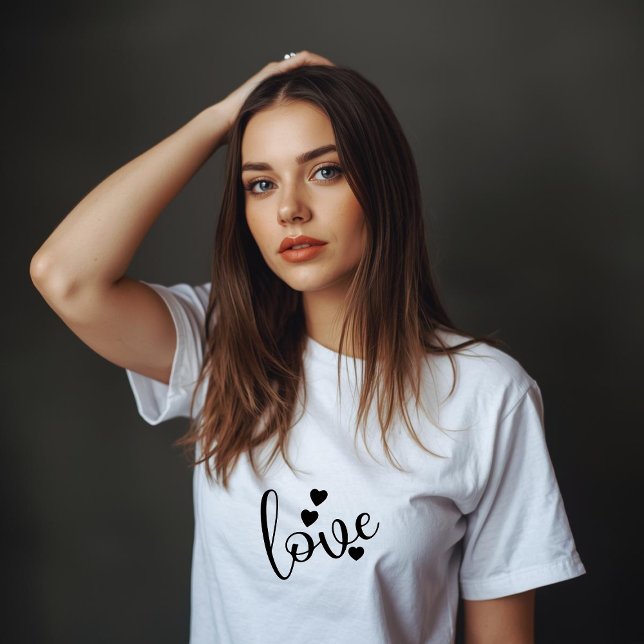Camiseta Feminina Preto e Branco (Criador carregado)