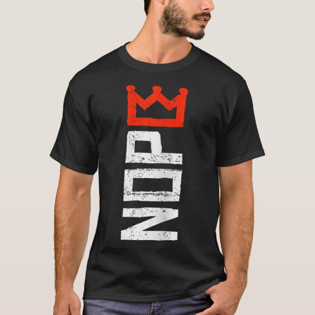 Camiseta Feminina Protesto Sem Reis Vertical Não V (Frente)