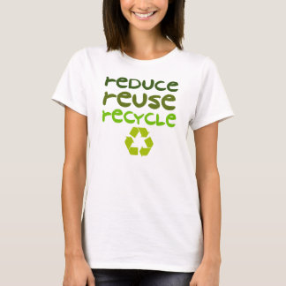 Camiseta Feminina Reduzir Reutilizar Reciclar