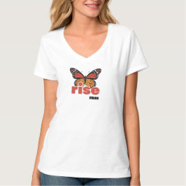 Camiseta Feminina Rise Free Butterfly
