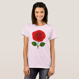 Camiseta Feminina Rosa Vermelha