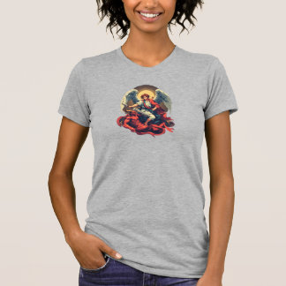 Camiseta Feminina São Miguel Derrotando o Diabo