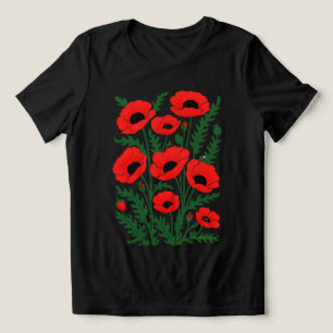 Camiseta Feminina Scarlet Whisper Abstrata Papoula
