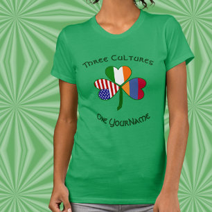 Camiseta feminina Shamrock personalizada da Armêni