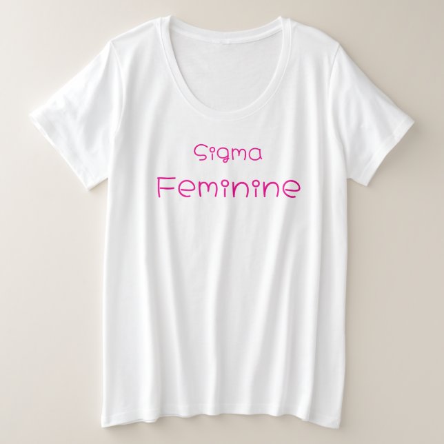 Camiseta Feminina Sigma (Frente do Design)