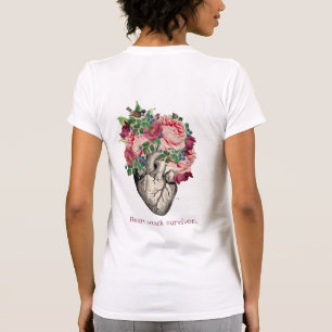 Camiseta Feminina Sobrevivente de Ataque Cardíaco