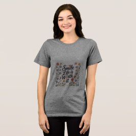 Camiseta feminina - Sorriso de vida